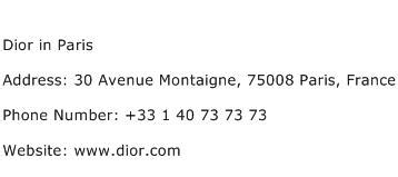 dior anrufen|Dior phone number.